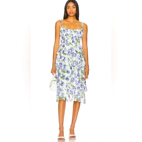 Sold ! Amanda uprichard floral dress - Picture 1 of 4